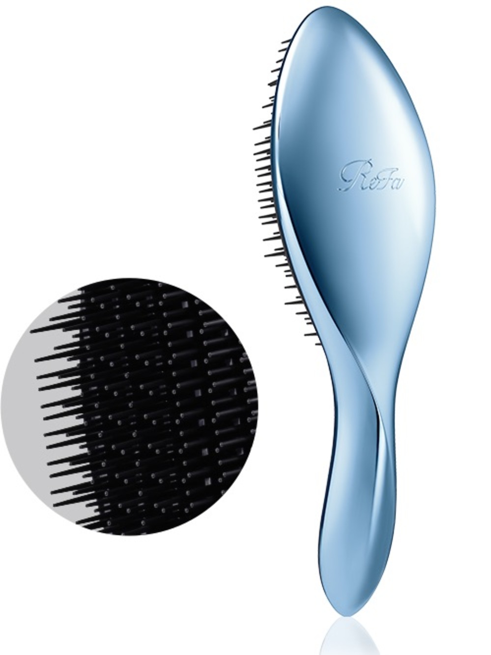 REFA BUNDLE OF 2 AQUA BLUE AILE BRUSH + FOLDABLE HEART COMB - Picture 7 of 8